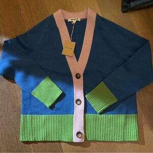 Title:
Boden Colorblock Cardigan Sweater Medium NWT